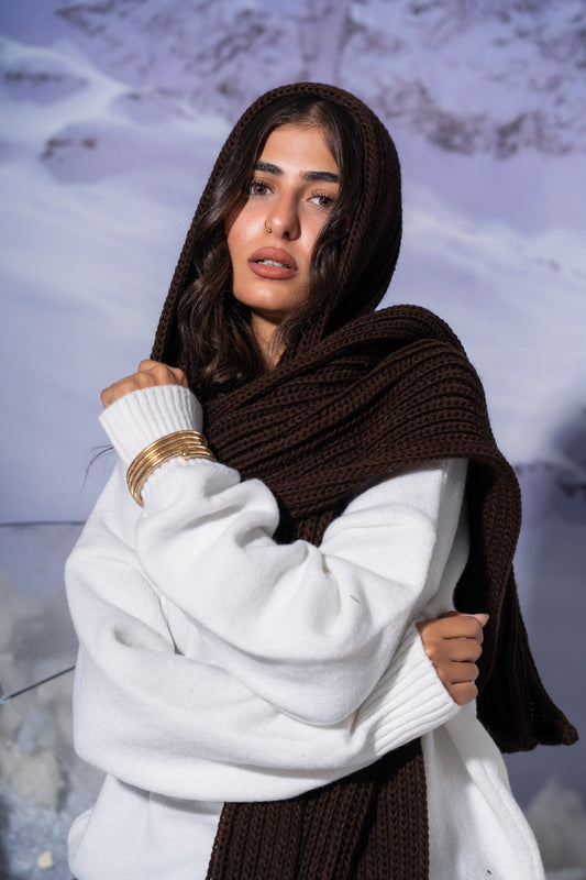 Brown Balaclava Scarf