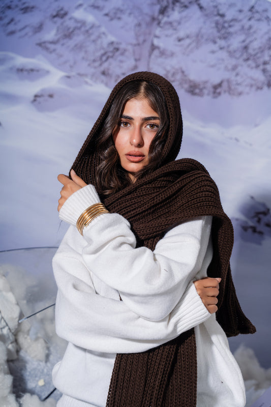 Brown Balaclava Scarf