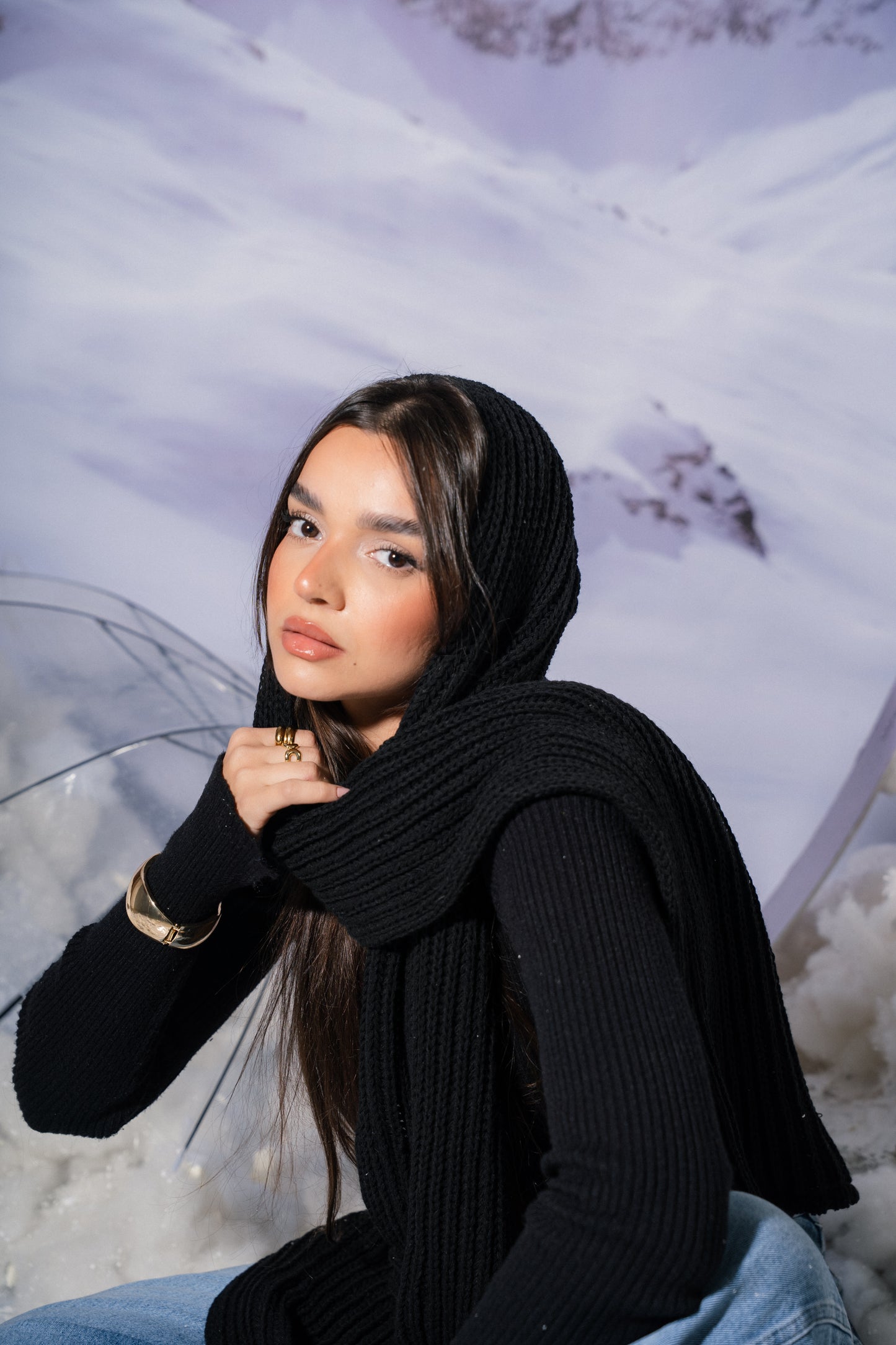 Black Balaclava Scarf