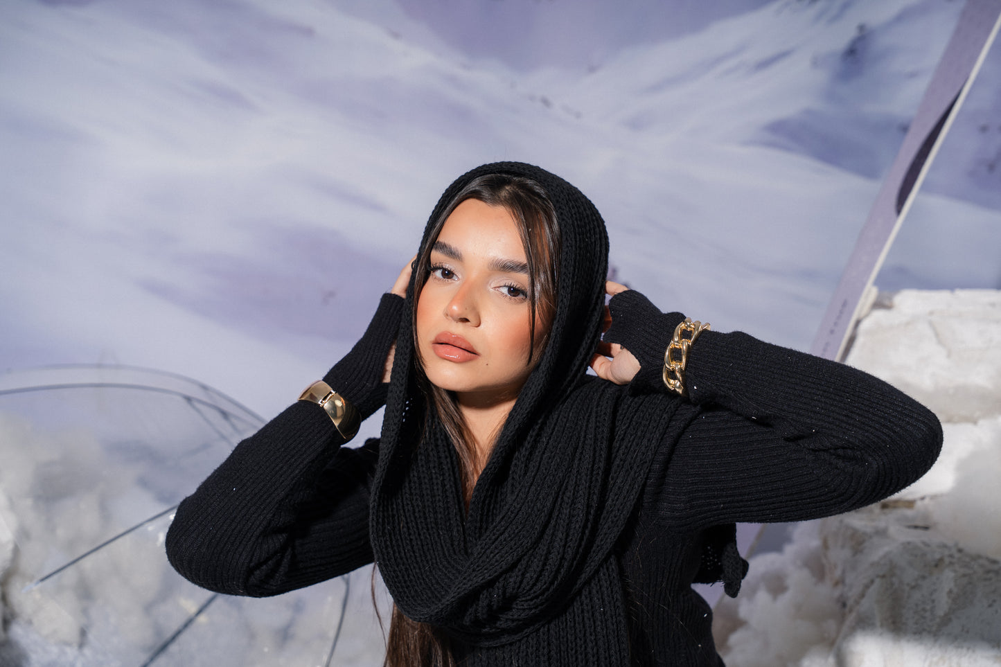 Black Balaclava Scarf