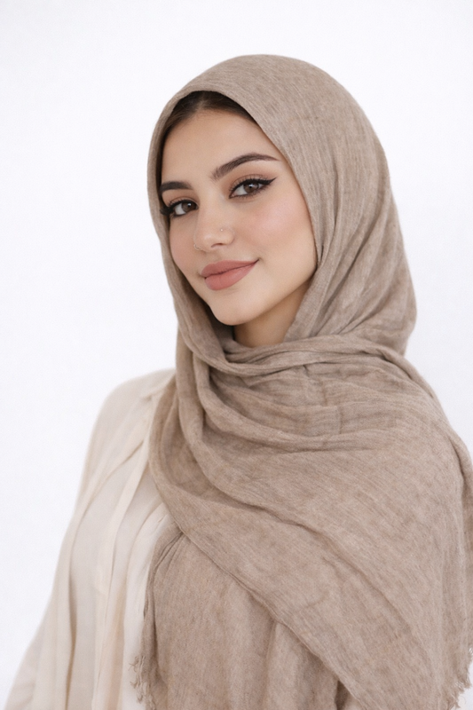 Dual-Tone Drape - Light Beige